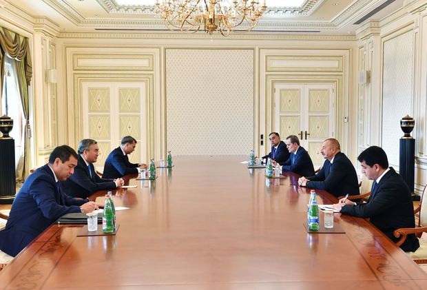 İlham Əliyev Qazaxıstan baş nazirinin müavinini qəbul etdi